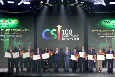 Tập đoàn BRG được vinh danh Top 10 Doanh nghiệp bền vững Việt Nam 2022