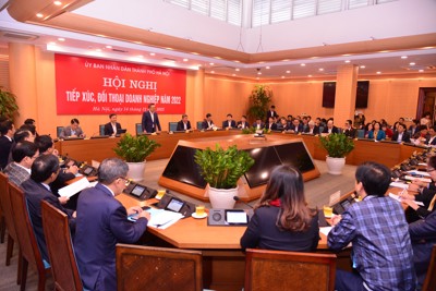 Sáng nay (14/12), lãnh đạo TP Hà Nội tiếp xúc, đối thoại doanh nghiệp năm 2022