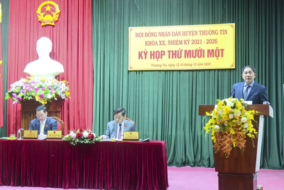Kỳ họp thứ 11 HĐND huyện Thường Tín thông qua 10 nghị quyết quan trọng
