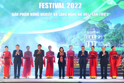 Khai mạc Festival sản phẩm nông nghiệp và làng nghề Hà Nội 2022