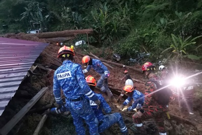 Lở đất ở Malaysia khiến 2 người thiệt mạng và 51 người khác mất tích