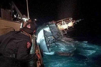 Thái Lan nỗ lực tìm kiếm 33 binh sĩ mất tích sau vụ chìm tàu chiến