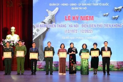 Kỷ niệm 50 năm Chiến thắng “Hà Nội – Điện Biên phủ trên không”       