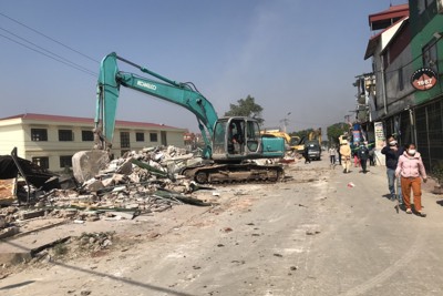 Huyện Phú Xuyên tháo dỡ xong 52 công trình vi phạm ở xã Phú Túc