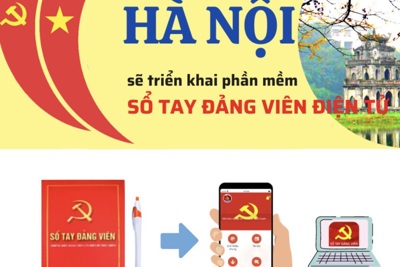 Hà Nội triển khai ứng dụng phần mềm ''Sổ tay đảng viên điện tử''