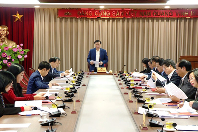 Ban Thường vụ Thành ủy Hà Nội tiến hành kiểm điểm năm 2022