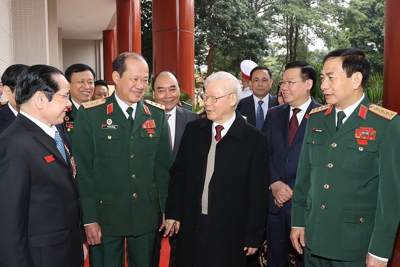 Tổng Bí thư Nguyễn Phú Trọng dự khai mạc Đại hội Cựu chiến binh Việt Nam