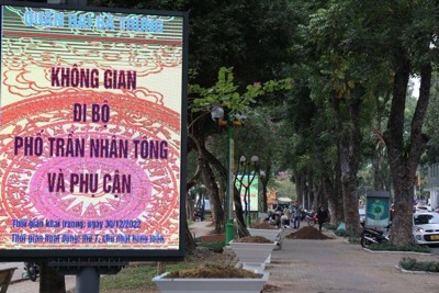 Hà Nội tổ chức giao thông tại không gian đi bộ phố Trần Nhân Tông