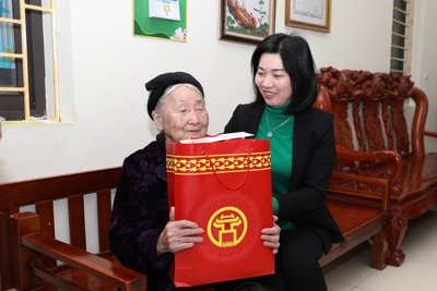 Phó Chủ tịch Thường trực HĐND TP Hà Nội thăm, chúc Tết gia đình chính sách
