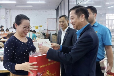 Hà Nội: Lãnh đạo LĐLĐ trao 250 suất quà Tết cho công nhân khó khăn