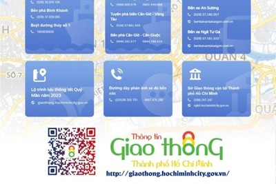 Người dân TP Hồ Chí Minh quét mã QR để biết tình hình giao thông 