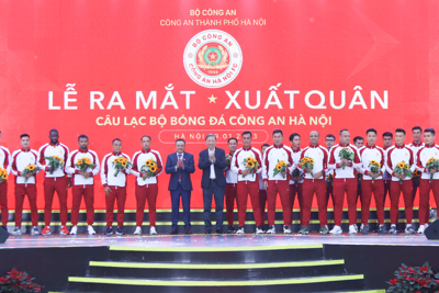 Công an Hà Nội FC tổ chức Lễ ra mắt và xuất quân cho V-League 2023