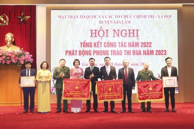 MTTQ và các tổ chức chính trị - xã hội huyện Gia Lâm được khen thưởng