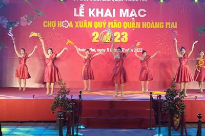 Quận Hoàng Mai khai mạc Chợ hoa Xuân 2023