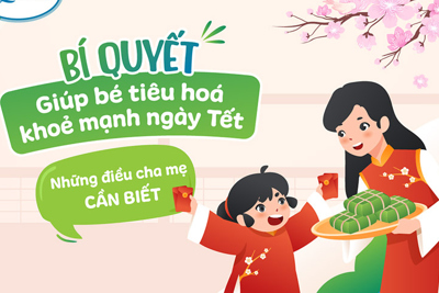 Bí quyết giúp bé tiêu hóa khỏe mạnh ngày Tết