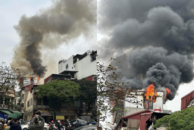 Hà Nội: Cháy ngôi nhà 4 tầng trên phố Yên Thái