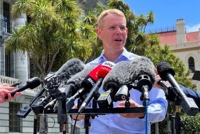 Tân Thủ tướng New Zealand gọi sự lãnh đạo của bà Jacinda là "nguồn cảm hứng"
