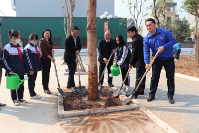 Huyện Đông Anh: Triển khai kế hoạch trồng hơn 20.000 cây xanh năm 2023