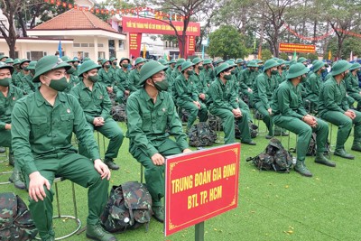 TP Hồ Chí Minh có 4.742 công dân lên đường nhập ngũ năm 2023