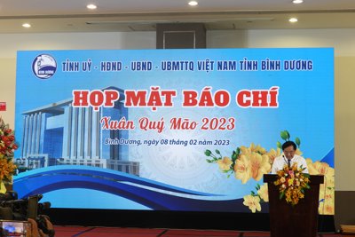 Bình Dương: Gặp mặt báo chí đầu xuân Quý Mão