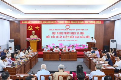 MTTQ Việt Nam: Lấy ý kiến Nhân dân về dự thảo Luật Đất đai (sửa đổi)