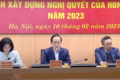 Thống nhất nội dung Kỳ họp chuyên đề của HĐND TP Hà Nội vào tháng 3/2023