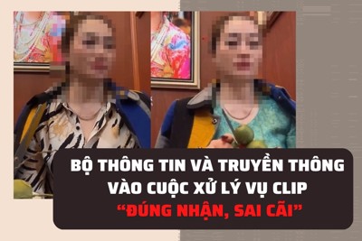 Bộ Thông tin và Truyền thông vào cuộc xử lý vụ clip “đúng nhận, sai cãi”