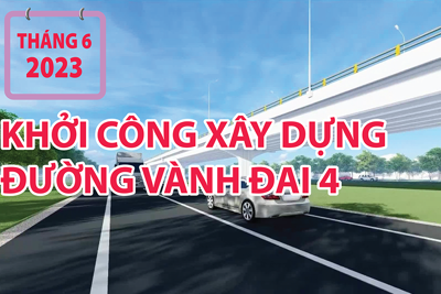 Đường Vành đai 4 Vùng thủ đô Hà Nội sẽ được khởi công vào tháng 6/2023