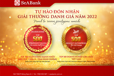 SeABank được vinh danh trong nhiều bảng xếp hạng uy tín tại Việt Nam, khu vực
