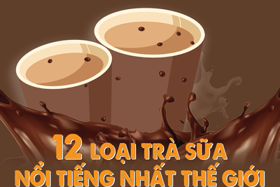 Top 12 loại trà sữa nổi tiếng nhất thế giới
