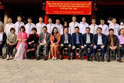 184 học sinh giỏi Hà Nội tham dự kỳ thi cấp quốc gia năm học 2022-2023