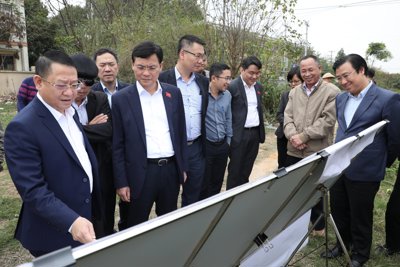 HĐND TP Hà Nội khảo sát thực hiện dự án Vành đai 4 tại Mê Linh