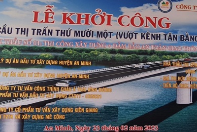 Kiên Giang: Xây cầu 200 tỷ nối 2 bờ Đông – Tây huyện An Minh