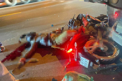 Tai nạn giao thông ngày 27/2/2023: Ô tô đâm hai xe máy, 5 người bị thương