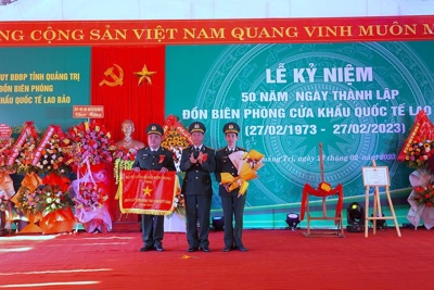 Kỷ niệm 50 năm thành lập Đồn Biên phòng cửa khẩu quốc tế Lao Bảo