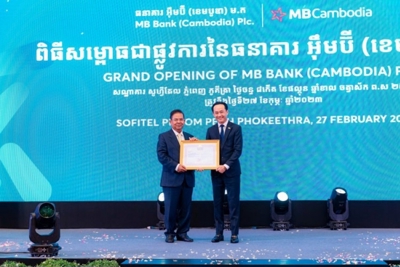 MB khai trương Ngân hàng thương mại 100% vốn tại Campuchia