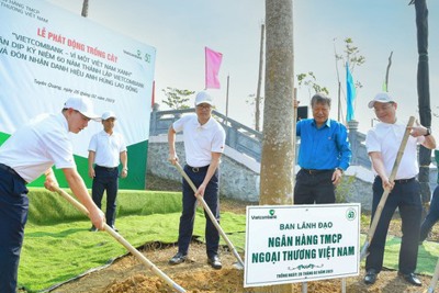 Phát động chương trình trồng 60 nghìn cây xanh “Vietcombank – Vì một Việt Nam xanh”