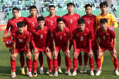 Bảng xếp hạng U20 châu Á 2023: U20 Việt Nam tạm thời dẫn đầu bảng B