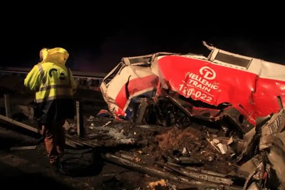 Hy Lạp: Hai tàu hỏa đấu đầu, ít nhất 29 người thiệt mạng
