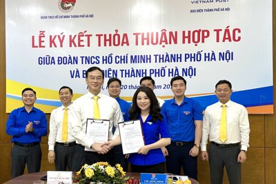Thành đoàn hợp tác với Bưu điện Hà Nội về chuyển đổi số cho thanh niên