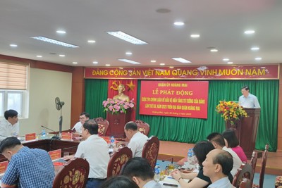 Quận Hoàng Mai:Phát động cuộc thi chính luận bảo vệ nền tảng tư tưởng của Đảng
