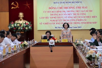 Thường trực Ban Bí thư: Bộ Nội vụ chú trọng quản lý vấn đề nhạy cảm