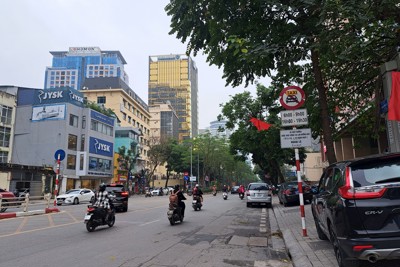 Hà Nội điều chỉnh luồng giao thông trên trục đường Chu Văn An - Vạn Phúc