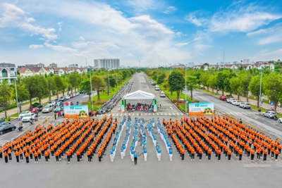 Hơn 1.000 phụ nữ TP Hà Nội tham gia đồng diễn dân vũ