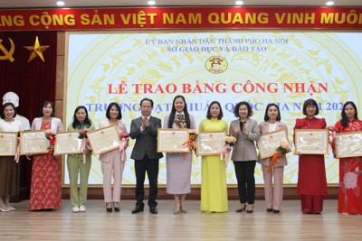 Hà Nội vượt 120% kế hoạch công nhận mới trường đạt chuẩn quốc gia năm 2022