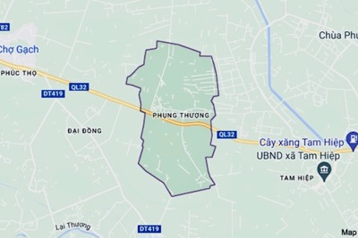 Hà Nội: Sắp đấu giá 30 thửa đất ở ven Quốc lộ 32 tại Phúc Thọ