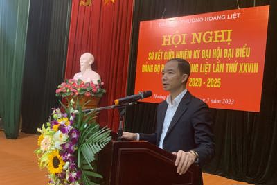 Quận Hoàng Mai: Tổ chức sơ kết công tác Đảng giữa nhiệm kỳ 2020 – 2025