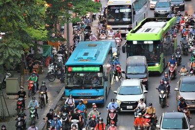 Gần 100% xe buýt Hà Nội đạt chất lượng 5 sao