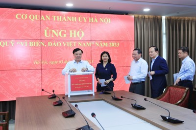 Cơ quan Thành ủy Hà Nội phát động ủng hộ Quỹ "Vì biển, đảo Việt Nam"