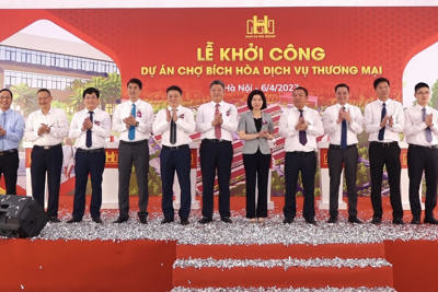 Hà Nội: Khởi công chợ đầu mối Bích Hòa rộng 5ha tại huyện Thanh Oai 